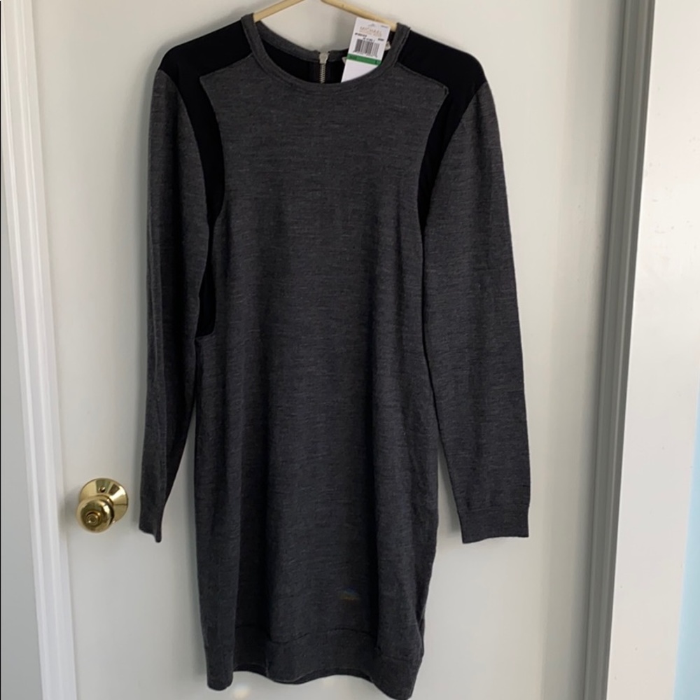 Gray & black Michael Michael Kors derby dress